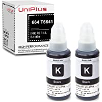 UniPlus Compatible T6641 Cartucho de Tinta para 664 Tinta Impresoras (2X 70 ml- Negro) Compatible para ET-2500 ET-2550…